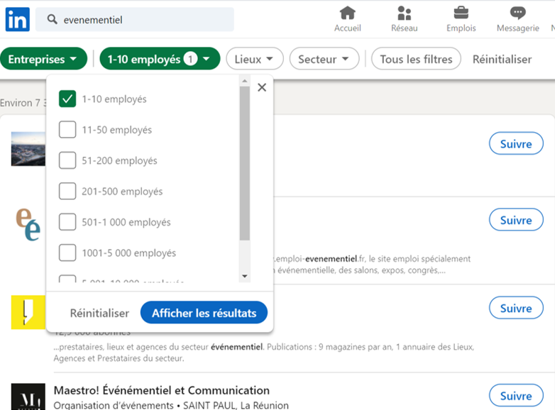 Win Xchange_recherche LinkedIn